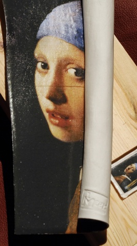 Meisje met de Parel, Vermeer, Tineke van Gils porselein h28cm