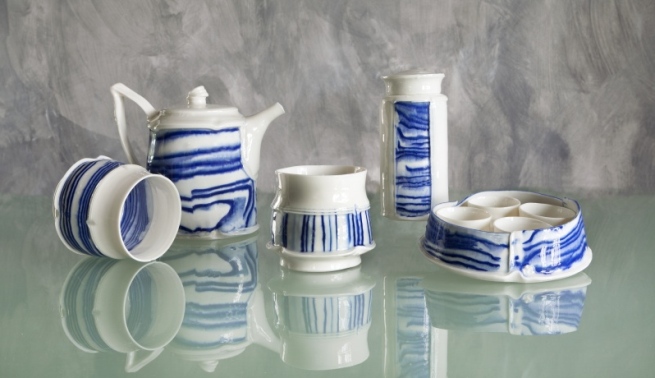Blauwwit porselein   Tineke van Gils foto Kees Hageman